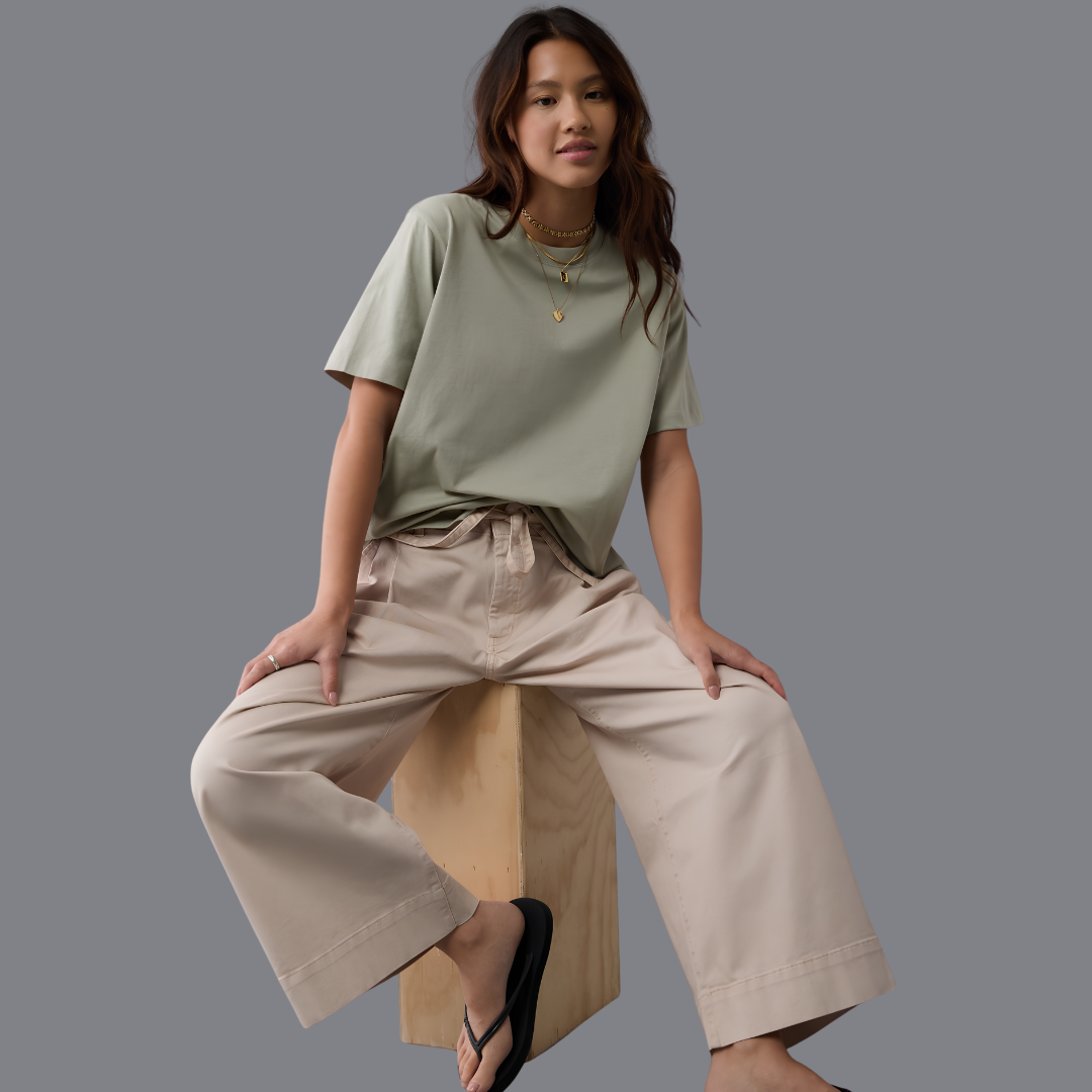 Women's Relaxed-Fit T-Shirt – Sage Green